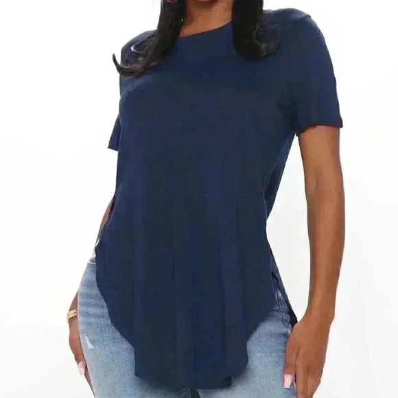 BASIC BLUE T SHIRT - Picture 3 of 4
